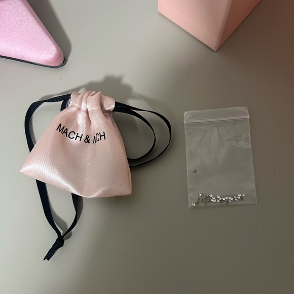 Mach & Mach Silk Satin Double Bow High Heels - Picture 6 of 8